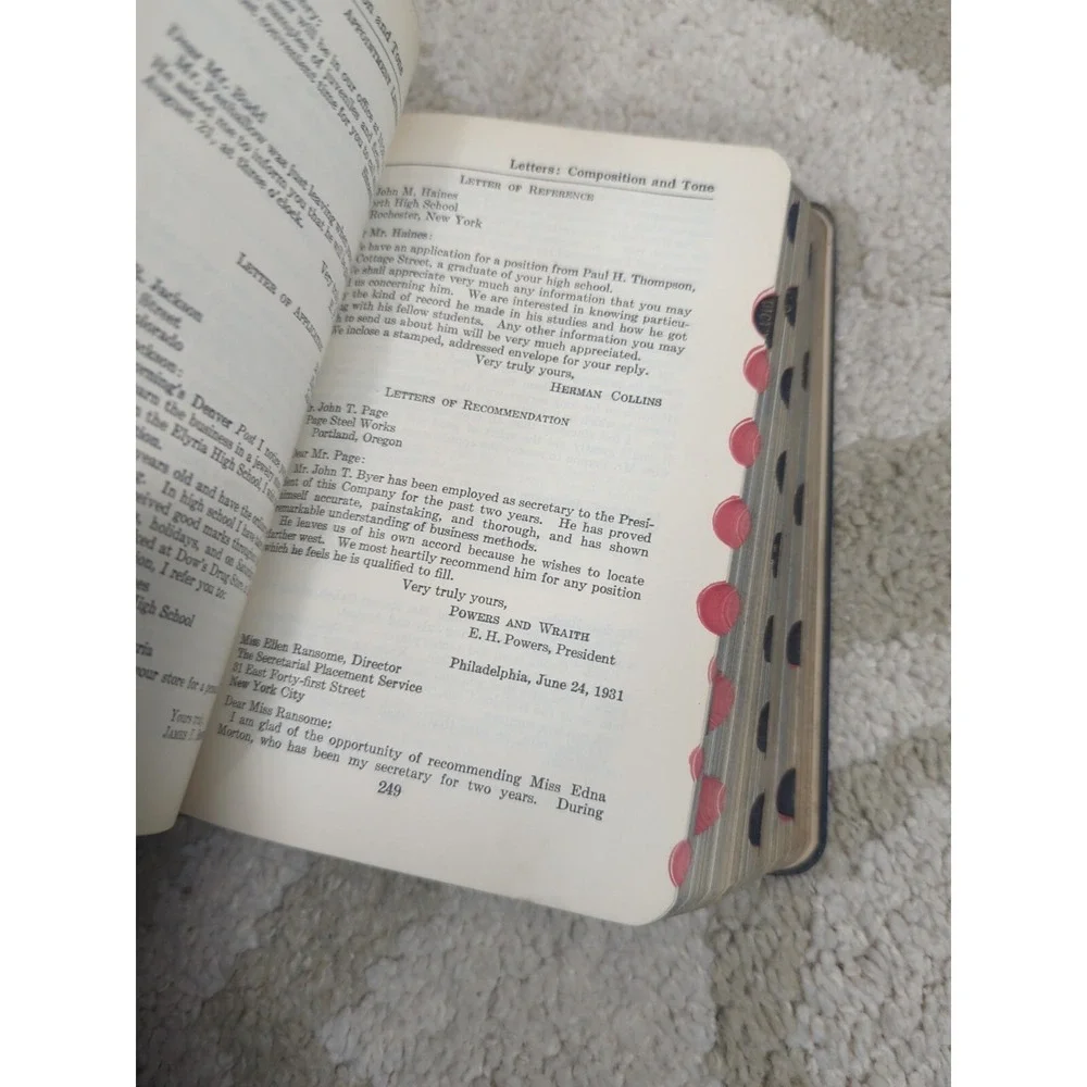 The Secretary's Desk Book 1932 Thomas Kite Brown John C Winston Comp‎ EXCELLENT